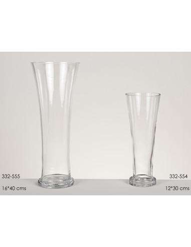 Jarrón cristal Ducal 12*30 cms