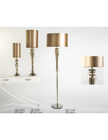 Lampara sobremesa glacé 18*75 cms