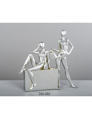Figura pasarela plata 25 cms