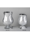 Jarrón cristal Nápoles plata 20*32 cms