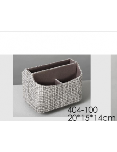 Portamandos giratorio tweed gris/blanco 20*15*14 cms