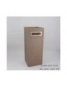Paragüero polipiel bronce/oro 20*20*50 cms