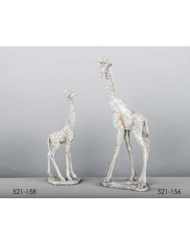 Jirafa Botsuana blanca antique 17*47 cms