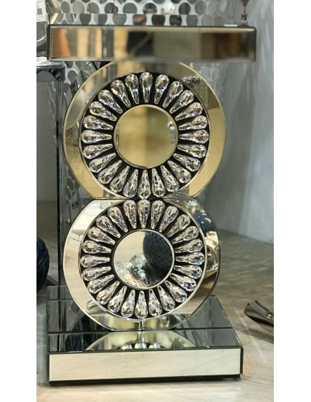 Pedestal 30.7*56 2 circulos brillantes