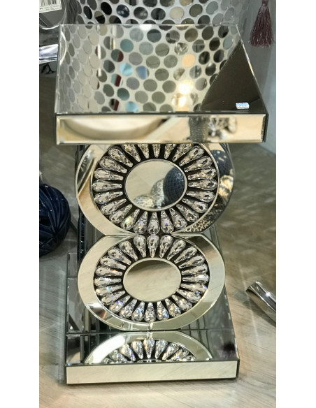 Pedestal 30.7*56 2 circulos brillantes