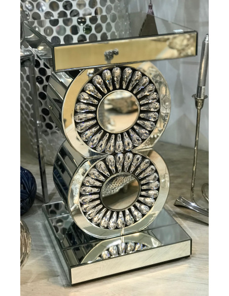 Pedestal 30.7*56 2 circulos brillantes