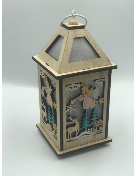 FAROL ANGELES CON LUZ MADERA