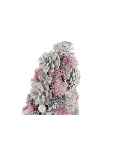 ARBOL PIÑA POREXPAN 17X17X30 ROSA