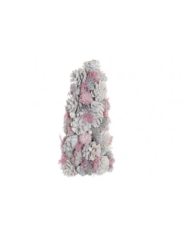 ARBOL PIÑA POREXPAN 17X17X30 ROSA