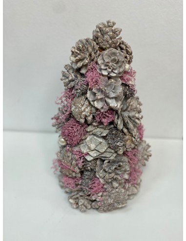 ARBOL PIÑA POREXPAN 17X17X30 ROSA