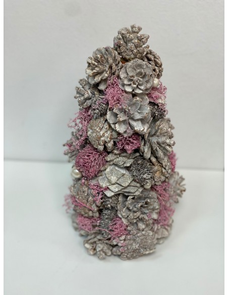 ARBOL PIÑA POREXPAN 17X17X30 ROSA