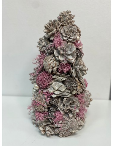 ARBOL PIÑA POREXPAN 17X17X30 ROSA