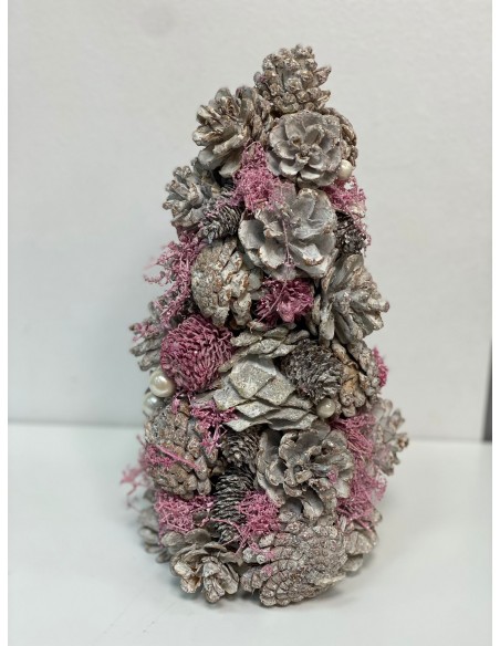 ARBOL PIÑA POREXPAN 17X17X30 ROSA