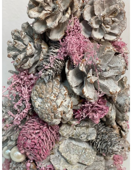 ARBOL PIÑA POREXPAN 17X17X30 ROSA