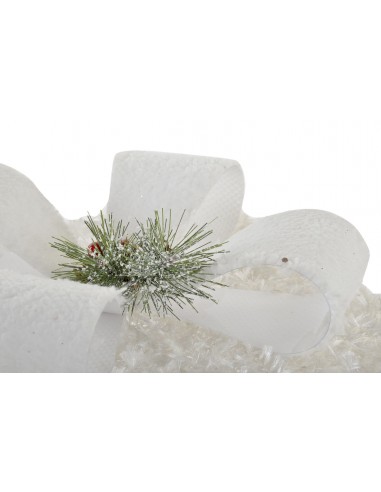 REGALO SET 3 LED ALGODON PLATA  25X25X25