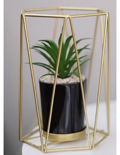HEXAGONO METAL C/PLANTA