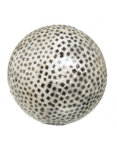 BOLA NEGRO-BLANCO "CAPIZ" 10 X 10 X 10 CM
