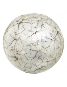 BOLA NEGRO-BLANCO "CAPIZ" 10 X 10 X 10 CM