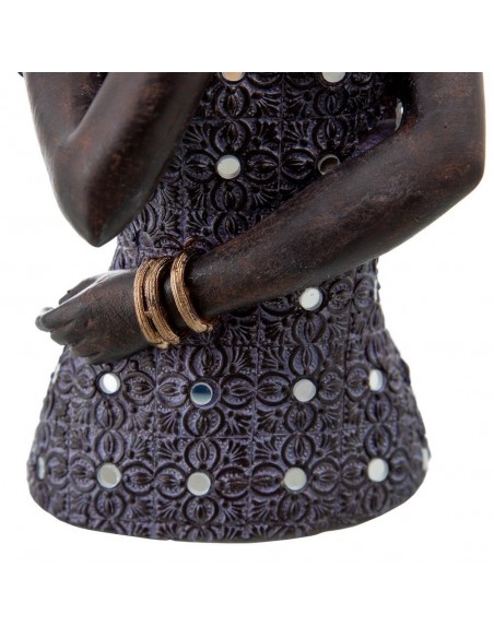 FIGURA AFRICANA 2/M RESINA DECORACIÓN 13 X 12 X 28 CM