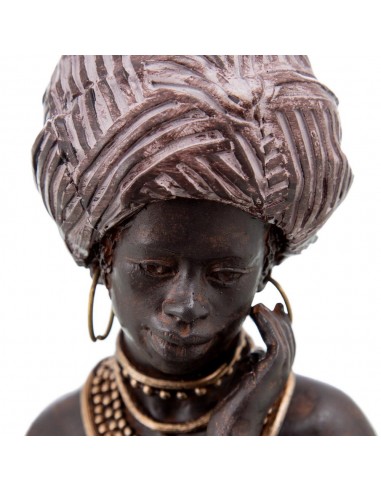 FIGURA AFRICANA 2/M RESINA DECORACIÓN 13 X 12 X 28 CM