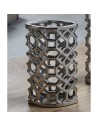 JARRON CERAM. CALADO PLATA 25 CMS