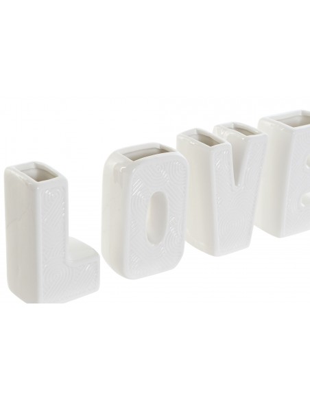 JARRON SET 4 CERAMICA 4,8X3,8X8,5 JARRON LOVE