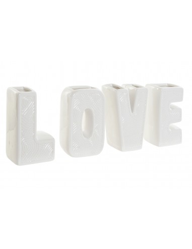 JARRON SET 4 CERAMICA 4,8X3,8X8,5 JARRON LOVE
