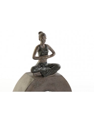 FIGURA SET 4 RESINA 11,5X4,5X23 HOME GRIS