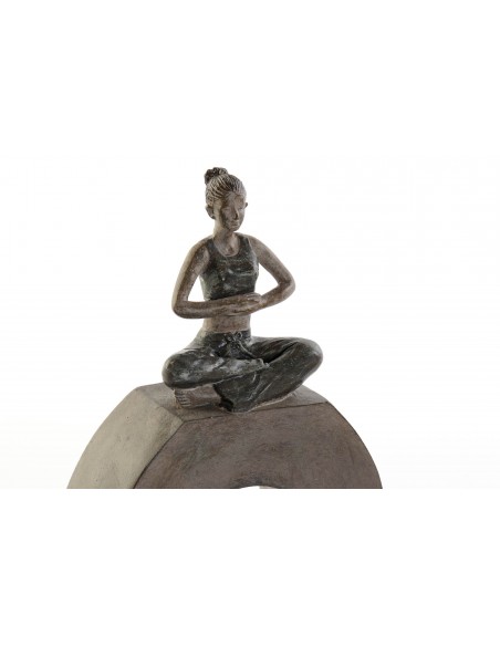FIGURA SET 4 RESINA 11,5X4,5X23 HOME GRIS