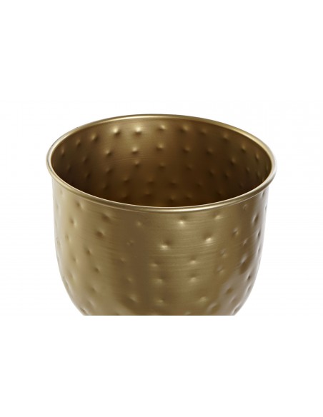 MACETERO METAL 18,5X18,5X26 DORADO