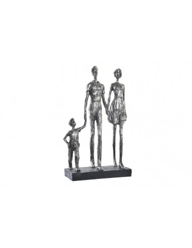 FIGURA RESINA 26X11,5X41,5 FAMILIA PLATEADO
