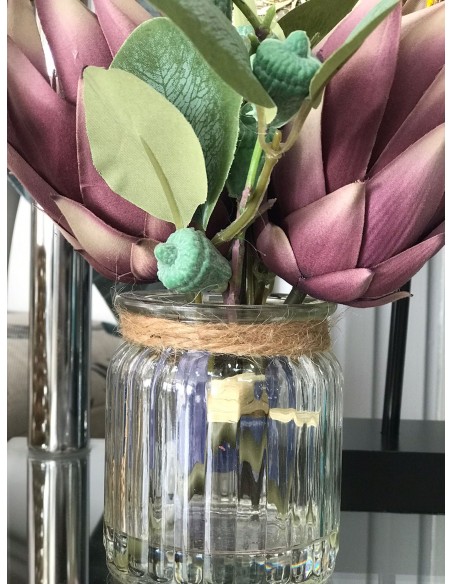 PLANTA PE CRISTAL 20X20X25 MALVA