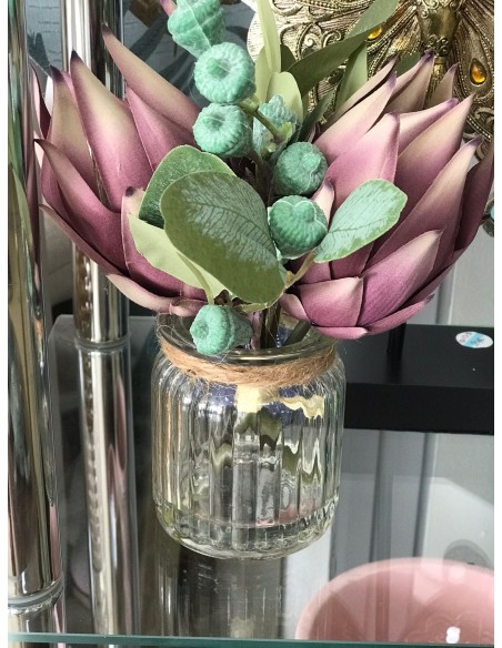 PLANTA PE CRISTAL 20X20X25 MALVA