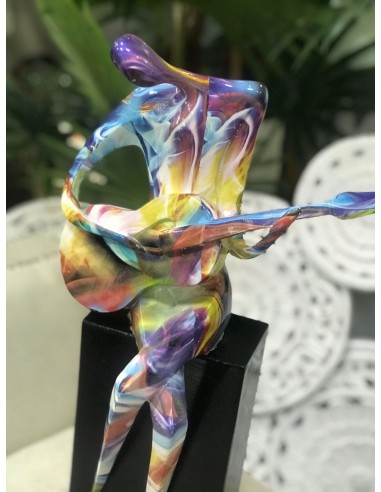 FIGURA RESINA 31X18X51,5 MUSICO GRAFITI