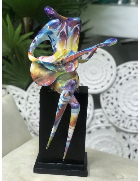 FIGURA RESINA 31X18X51,5 MUSICO GRAFITI