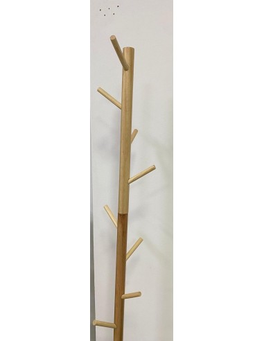 Perchero De Pie Madera Ø35x169cm
