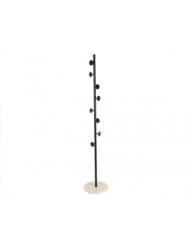 PERCHA ARBOL METAL NEGRO BASE MARMOL