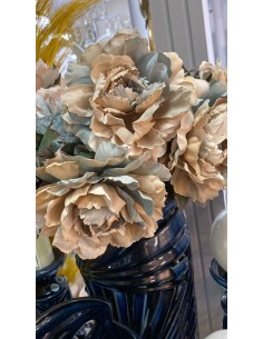 FLOR COMBINADA BEIGE/CELESTE 2