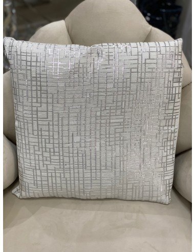 Cojín lineas plata/gris 45*45cm