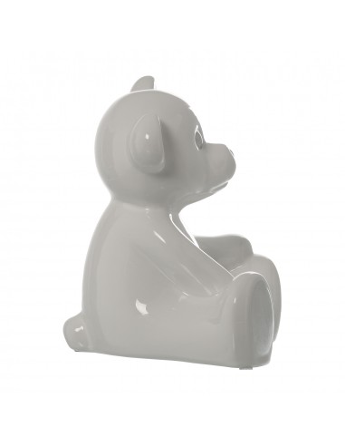 Figura Oso Cerámica Blanco