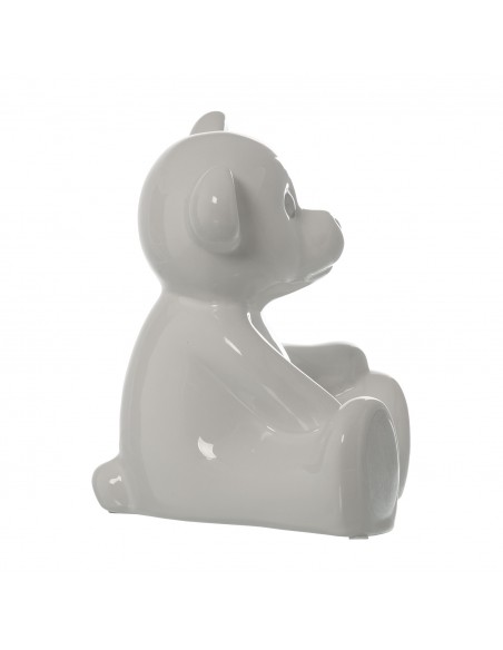 Figura Oso Cerámica Blanco