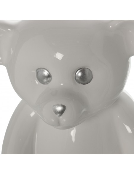 Figura Oso Cerámica Blanco