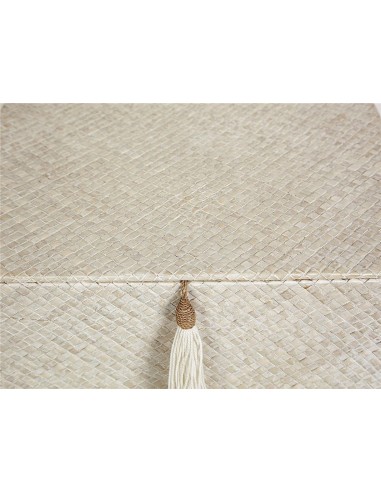 SET 3 CAJAS PANDANUS C/BORLON BLANCO