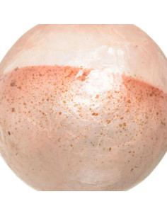 BOLA ROSA "CAPIZ" DECORACIÓN 10 X 10 X 10 CM
