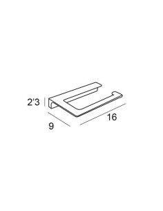 TOALLERO BIDET/PORTARROLLOS SIN TAPA CROMO 2212 2