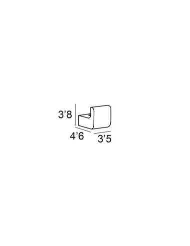 PERCHA CROMO ATORNILLAR 6808