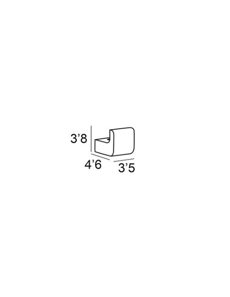 PERCHA CROMO ATORNILLAR 6808
