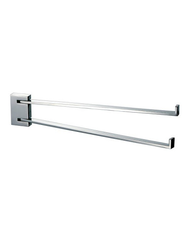 TOALLERO DOBLE CROMO CRISTAL