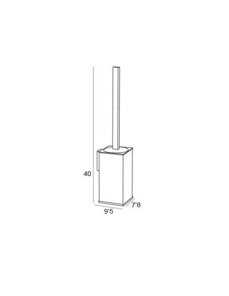 CRISTAL ESCOBILLERO DE PARED  CROMO