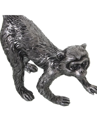 FIGURA MONO RESINA DORADA 12X6X26